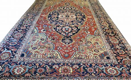Lot 335 Antique Serpai Carpet