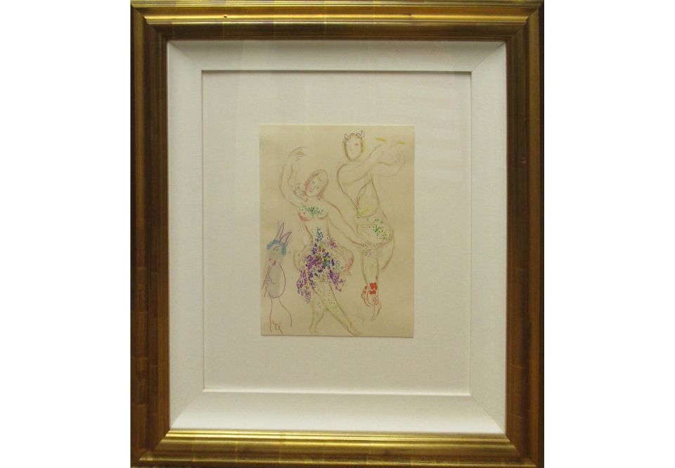 MARC CHAGALL 'Le ballet', original colour lithograph. published by ...