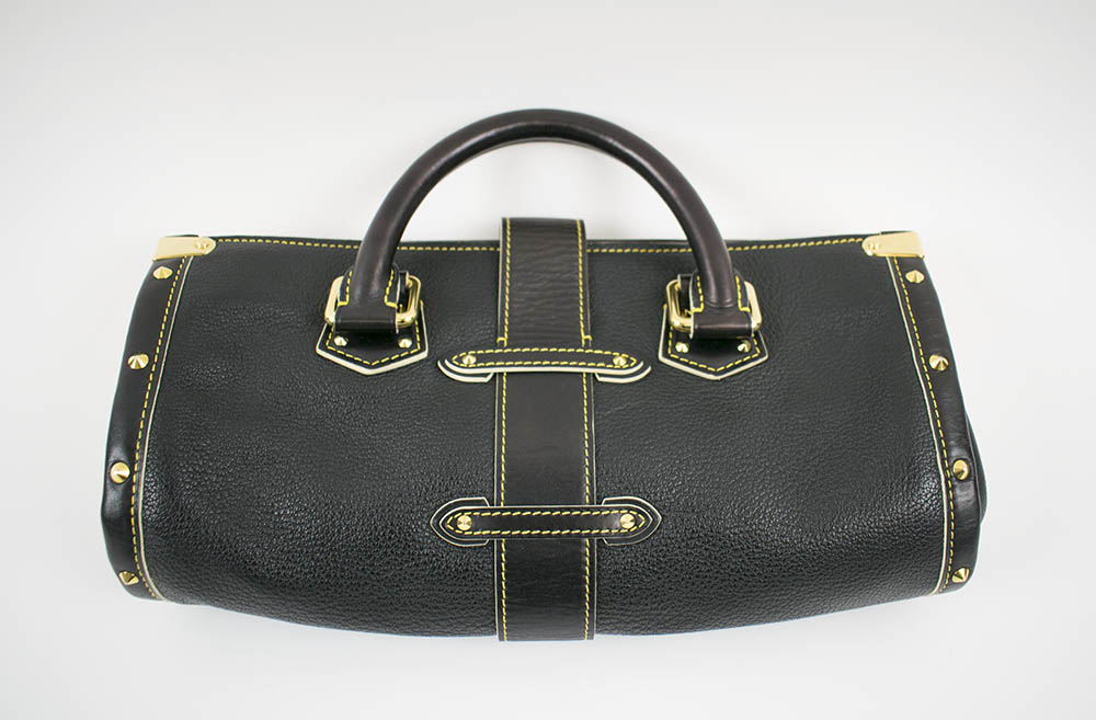 Louis Vuitton L'Aimable Studded Black Bag in Suhali Leather w bag