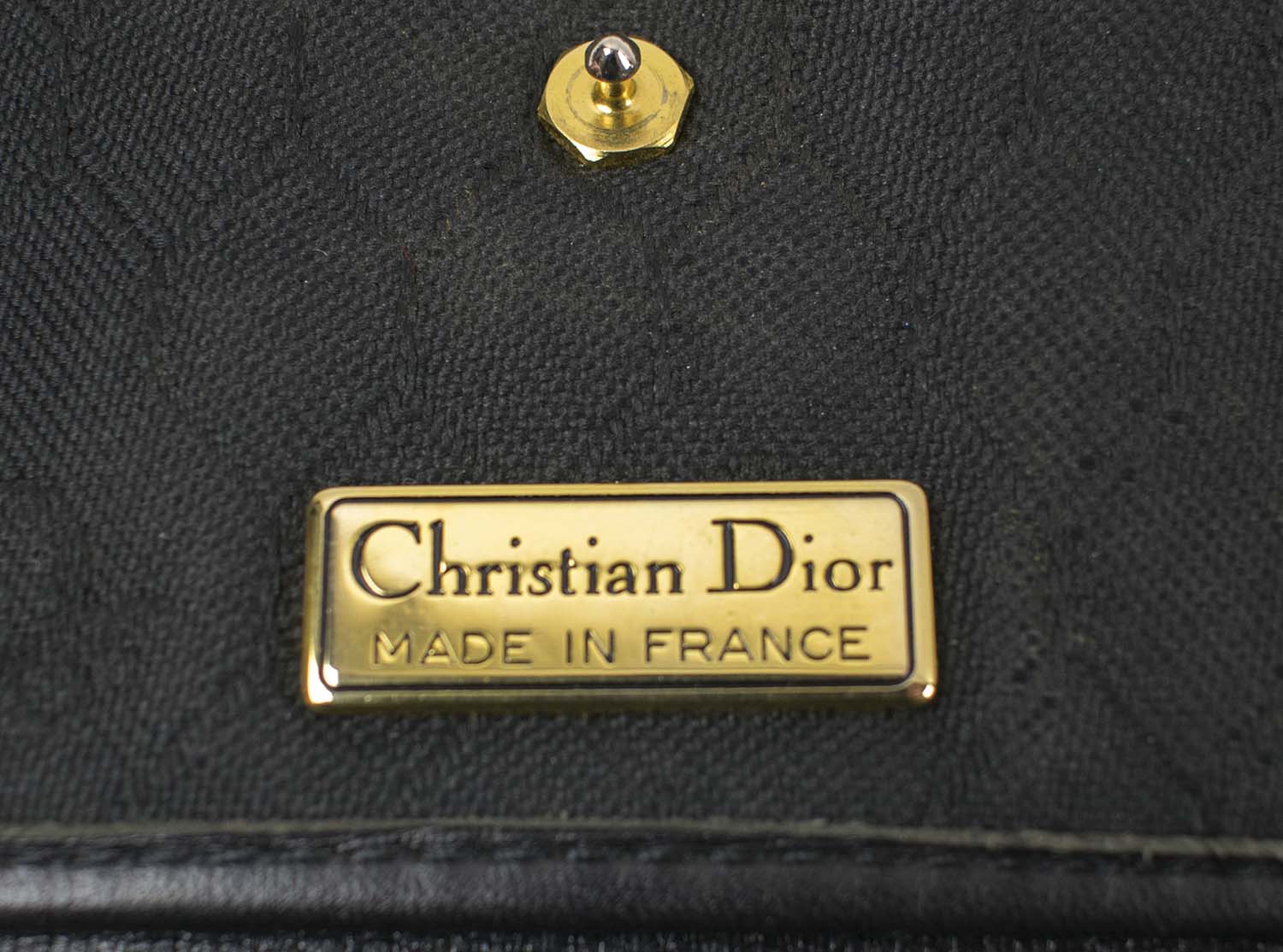 CHRISTIAN DIOR CLUTCH/CROSSBODY/SHOULDER BAG, black monogrammed
