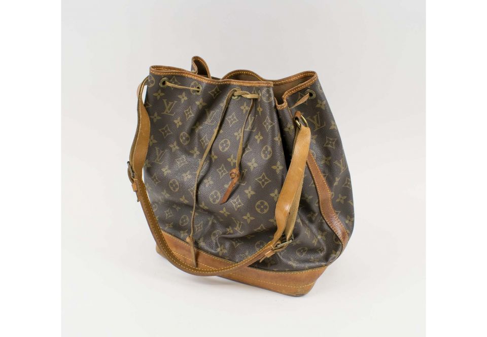 At Auction: Louis Vuitton, LOUIS VUITTON NOE MONOGRAMMED SHOULDER BAG