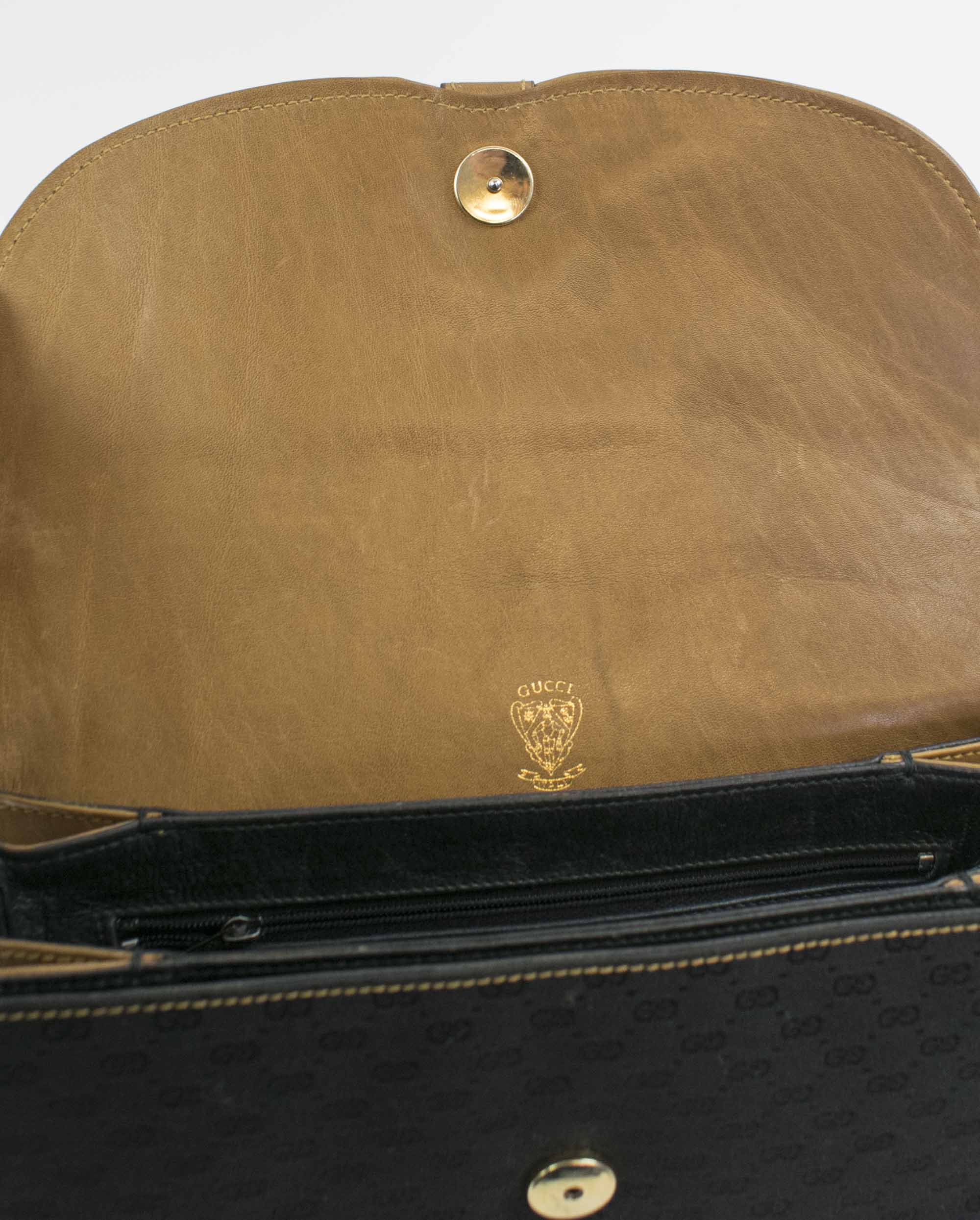 Sold at Auction: VINTAGE GUCCI LOGO MONOGRAM HOBO SHAPED BAG PURSE
