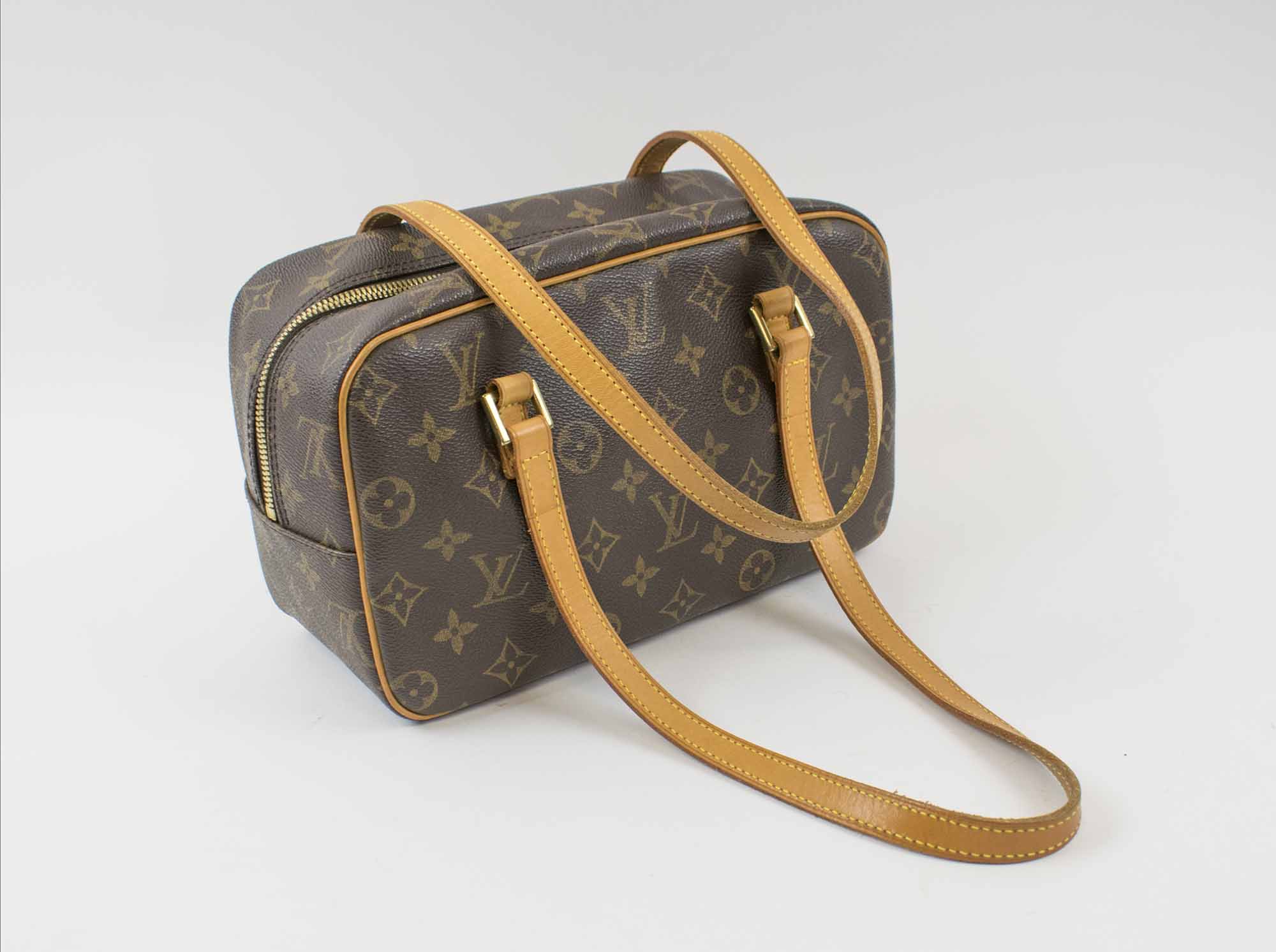 Louis Vuitton Monogram Canvas Sac Triangle Shoulder Bag Brown