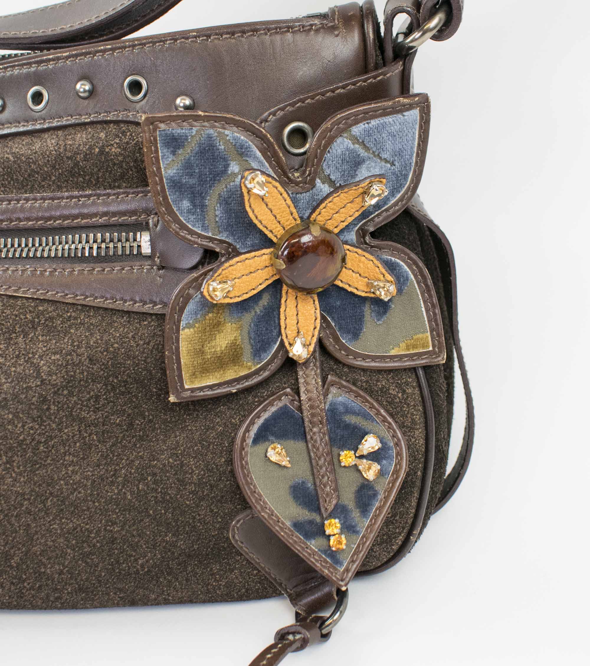 Sold at Auction: Vintage Miu Miu Shoulder Bag, Brown Leather with