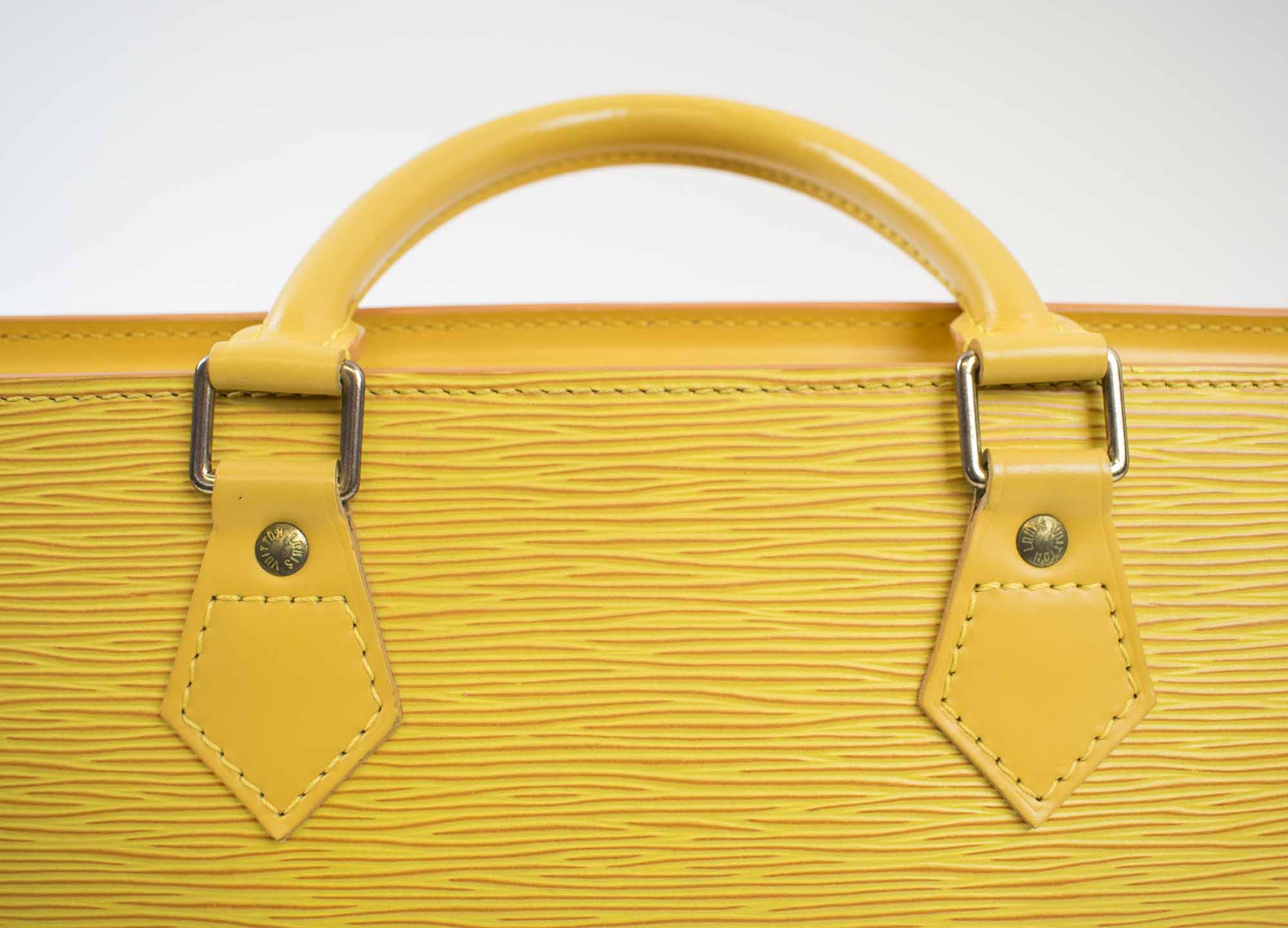 Louis Vuitton Vintage  Vernis Kenmare Bag  Yellow  Vernis Leather and  Vachetta Leather Handbag  Luxury High Quality  Avvenice