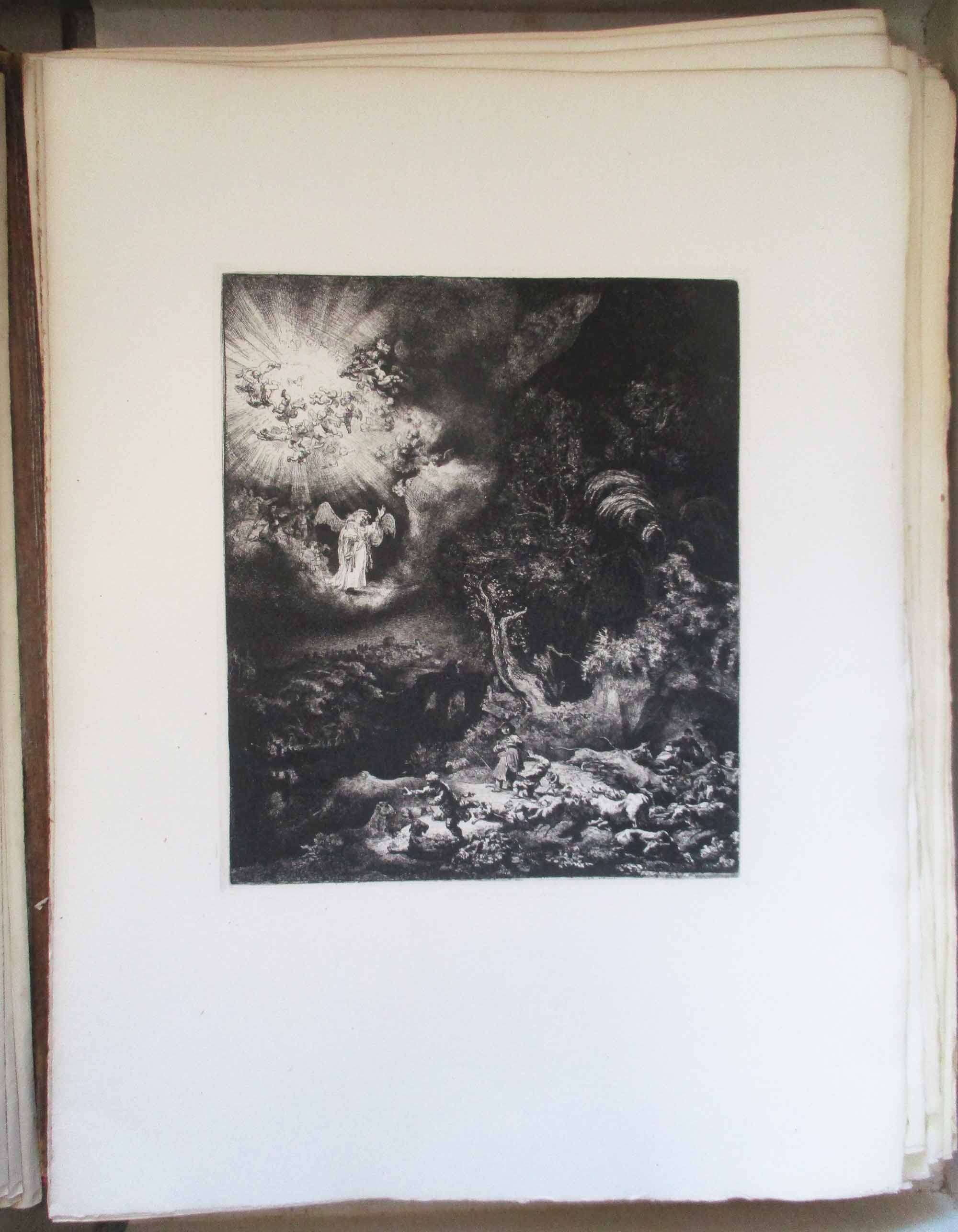 THE ETCHINGS OF REMBRANDT by P. G. Hamerton, encompassing 39 unbound ...