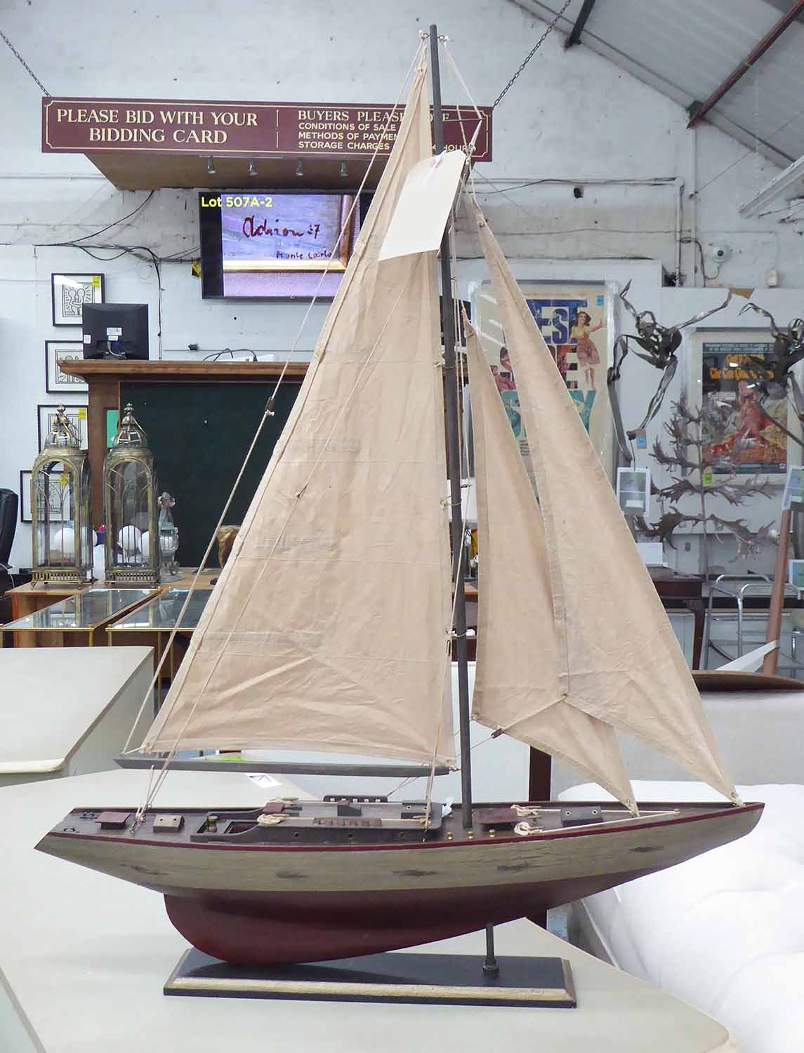 sailing a model yacht