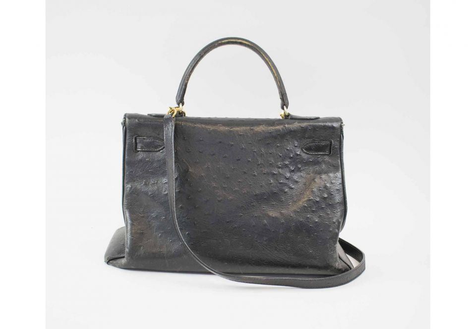 kelly ostrich leather