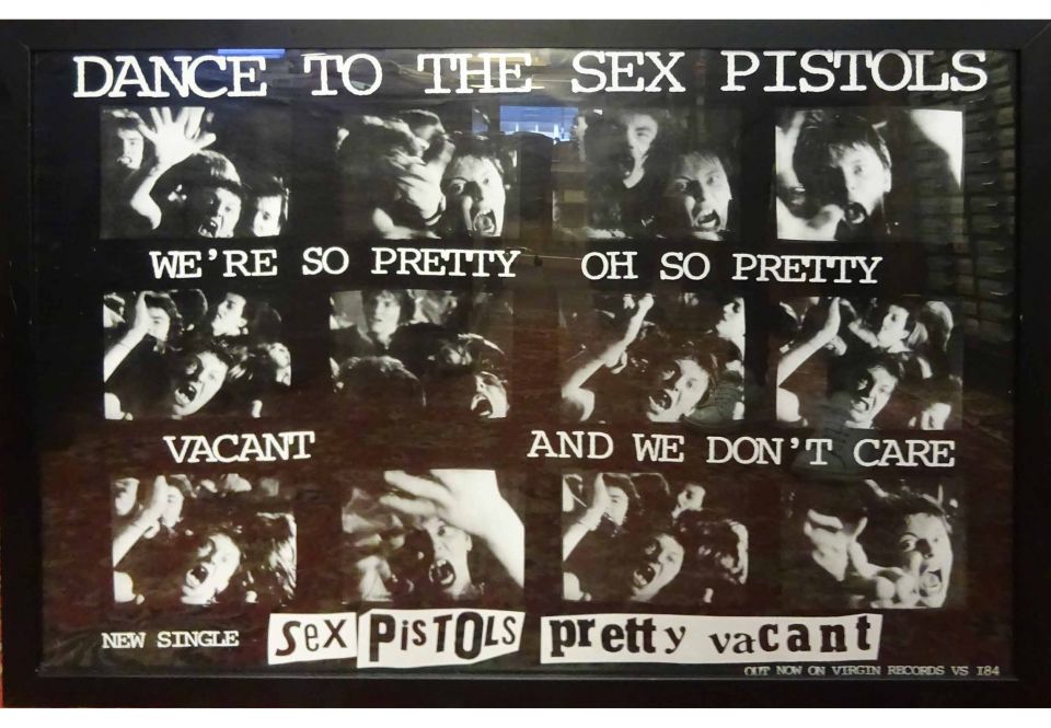 Sex Pistols Pretty Vacant On Virgin Records Promo Poster 60cm X 84cm 
