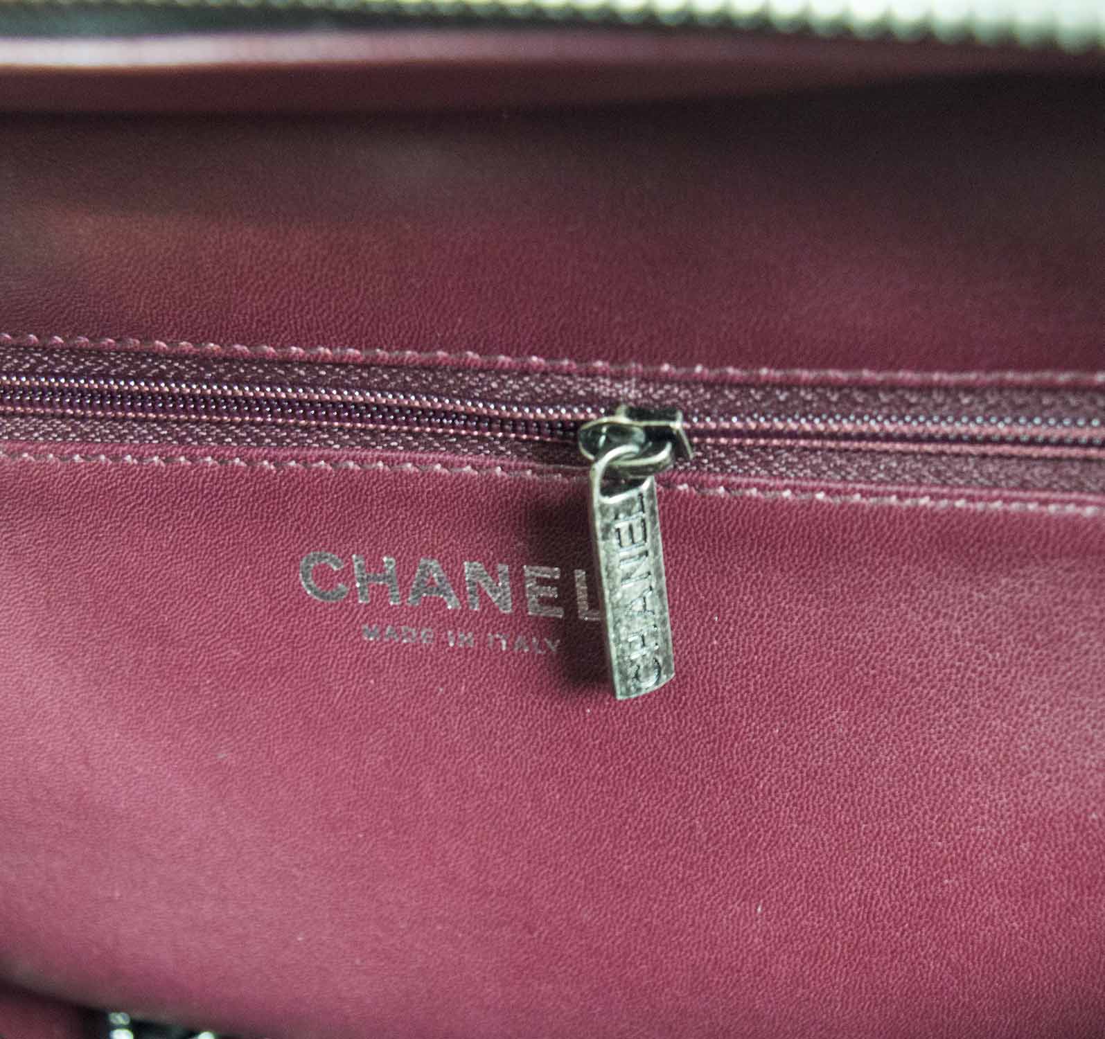 chanel tag inside bag