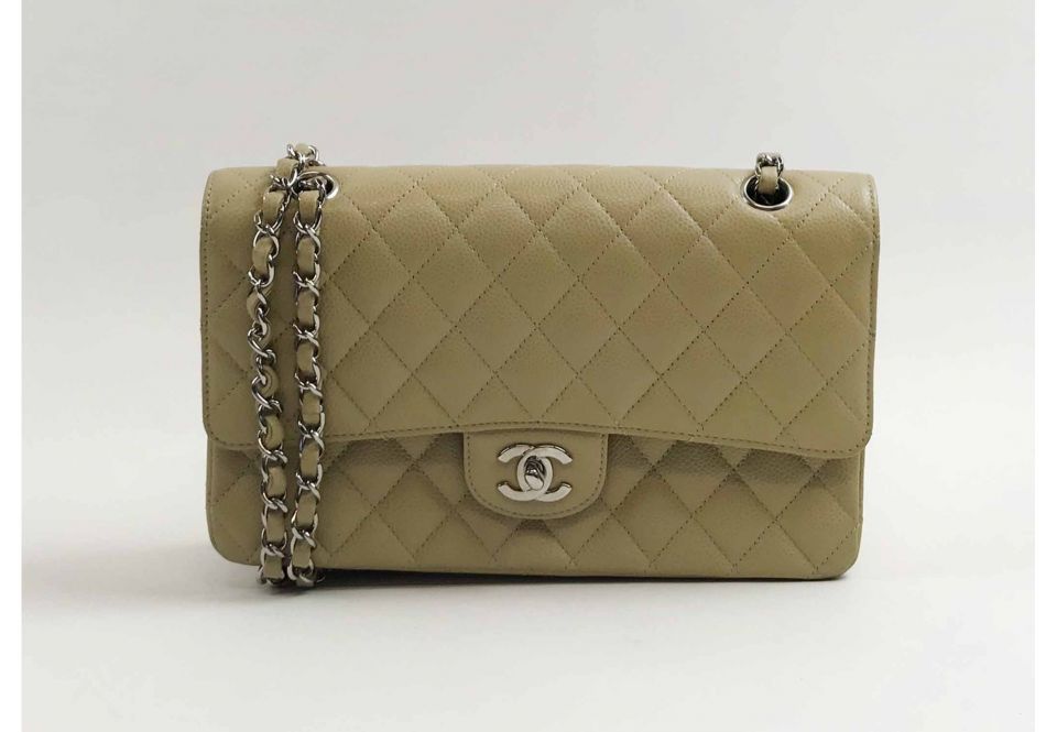 CHANEL CLASSIC FLAP BAG, with front double flap closure, iconic