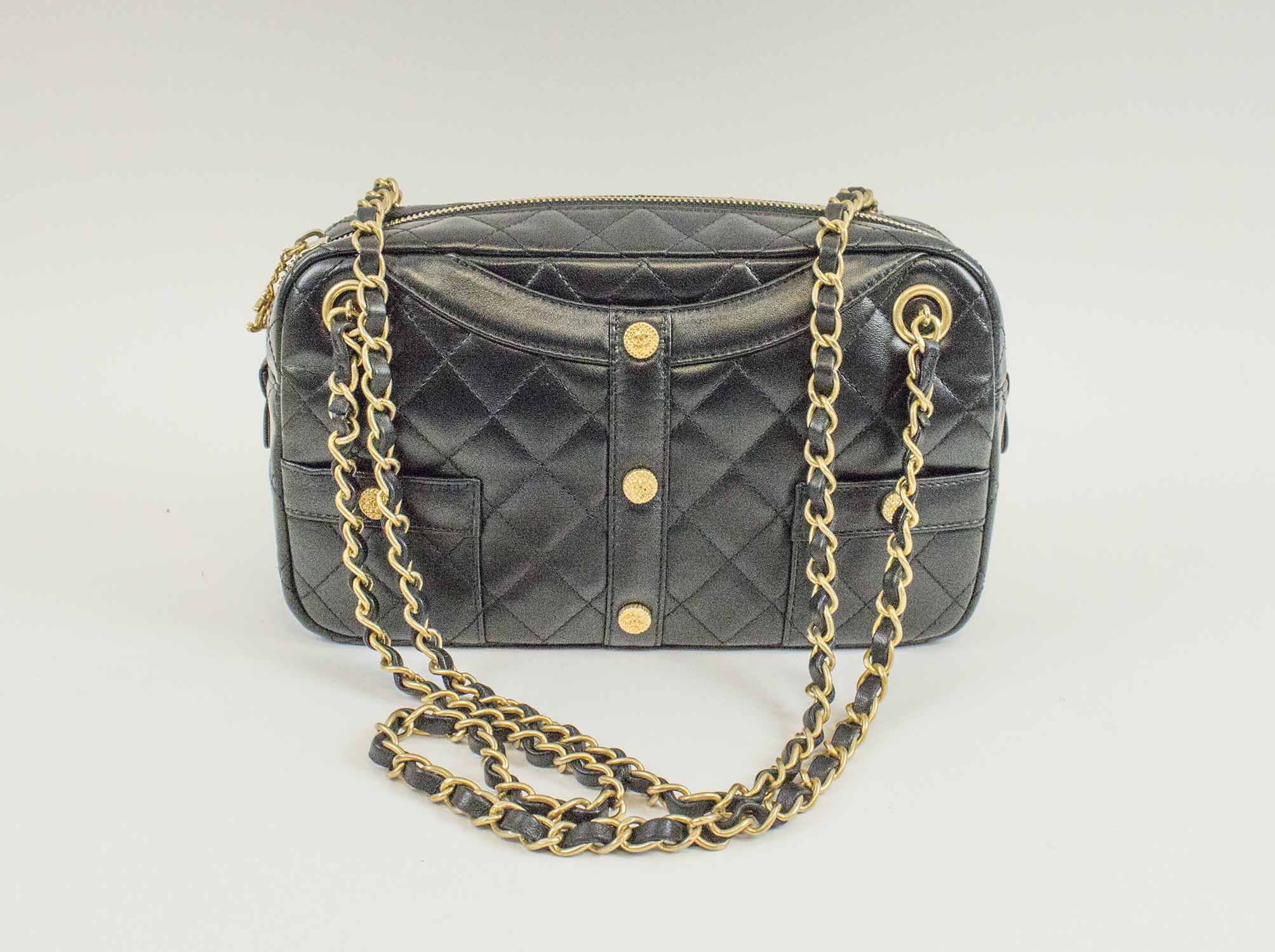 Chanel Mini Flap Bag, Black, One Size