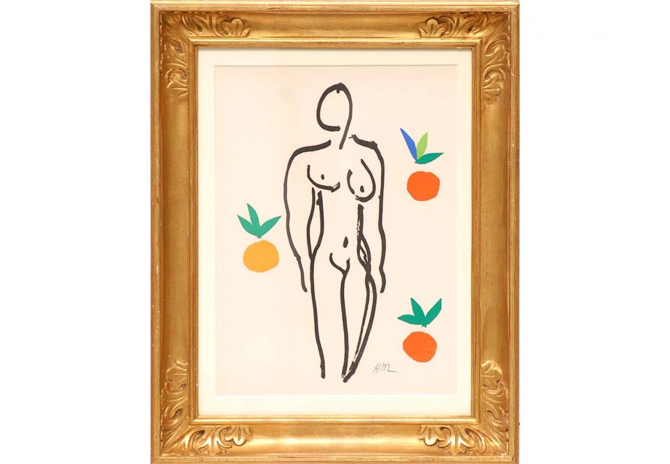 HENRI MATISSE Nude With Oranges Original Lithograph From The 1954