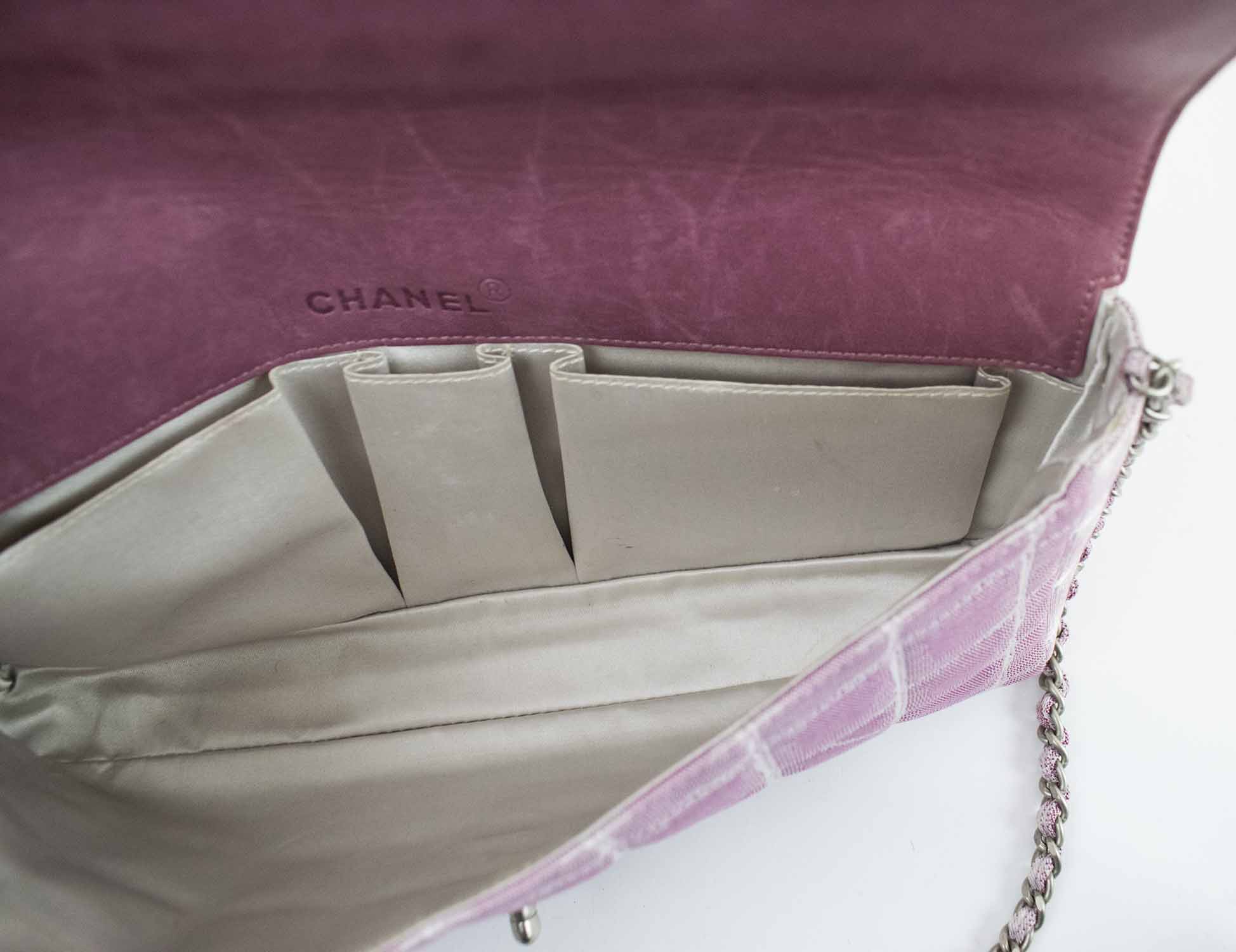 Past auction: Chanel needlepoint chain handle purse contemporary
