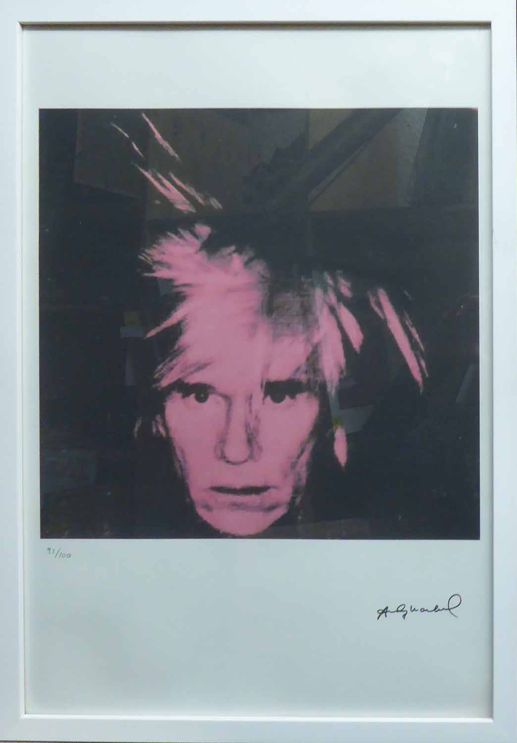 ANDY WARHOL 'Self portrait', lithograph from Leo Castelli Gallery ...