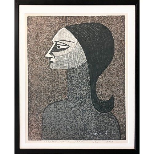 KYOSHI SAITO (1907-1997), 'Steady glaze, Paris', woodblock, 54cm x 40cm, signed and numbered in pencil, 37/120. - Sold for £700